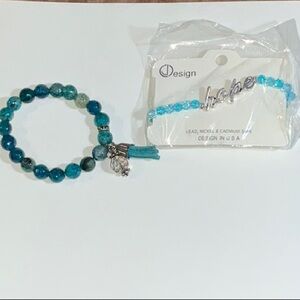 L & F Bracelet With Tassel and Beads & New J Design Hope  Bracelet Contemporary